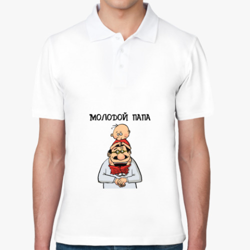 Рубашка поло с принтом Молодой папа