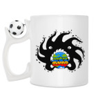 Кружка с футбольным мячиком