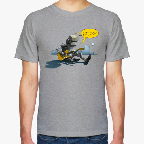 Футболка с принтом Sad Robot