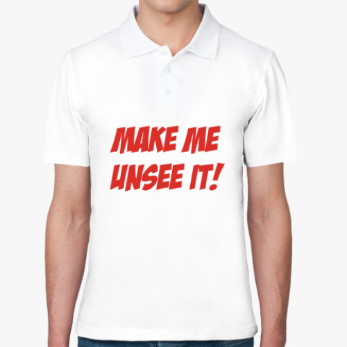 Рубашка поло с принтом unsee it