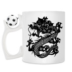 Кружка с футбольным мячиком