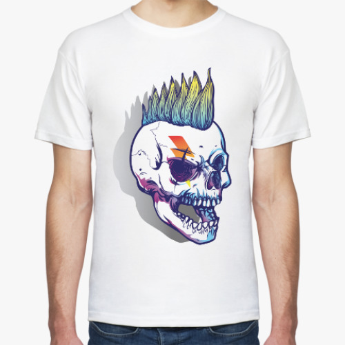 Футболка с принтом Злой череп