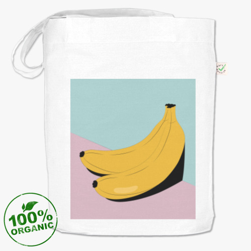 Сумка шоппер с принтом Бананы
