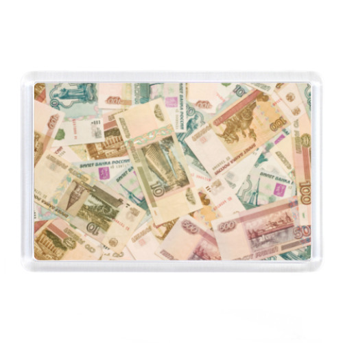 Магнит с принтом Деньги