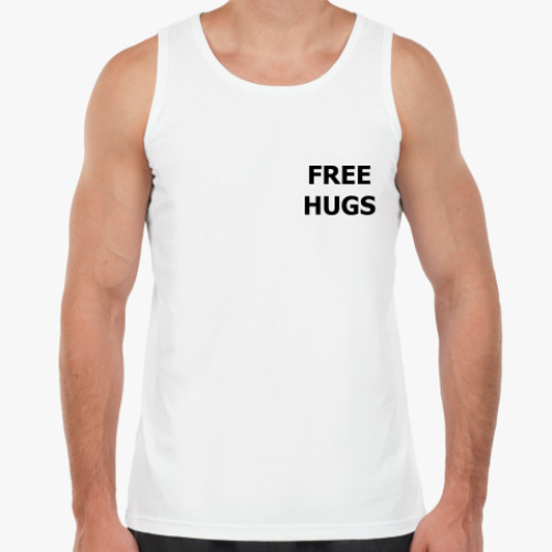 Майка с принтом FREE HUGS