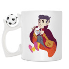 Кружка с футбольным мячиком
