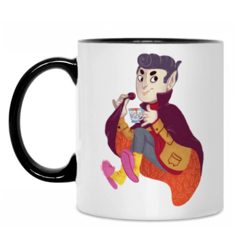 Кружка с принтом Вампир