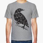 Классическая футболка Raven &#039;Nevermore&#039;