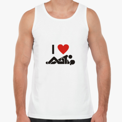 Майка с принтом I Love Sex