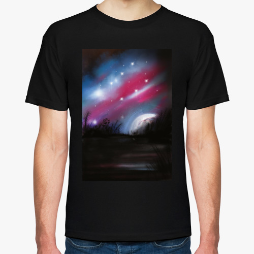 Футболка с принтом Вселенная с нами