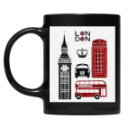 Кружка цветная UV-DTF