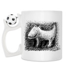 Кружка с футбольным мячиком