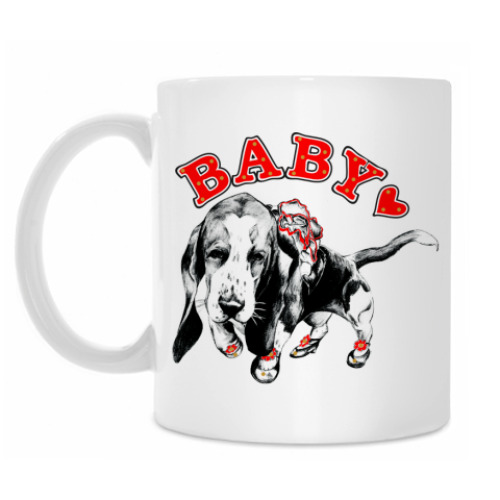 Кружка с принтом Песик для Девушки