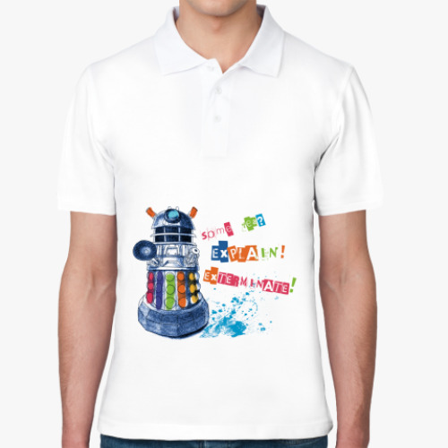 Рубашка поло с принтом Доктор Кто. Далек.