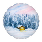 Домик в зимнем лесу