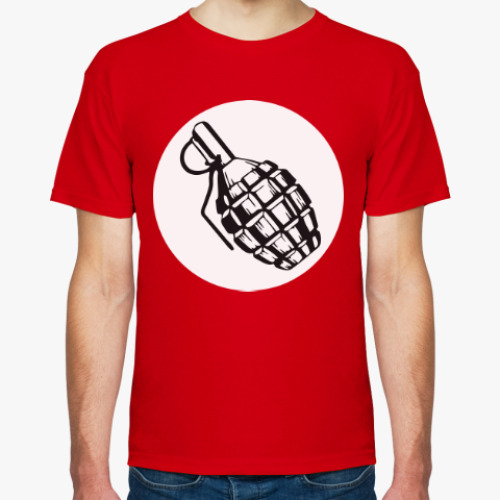 Футболка с принтом Лимонка