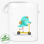 Смешные птицы на самокате и роликах