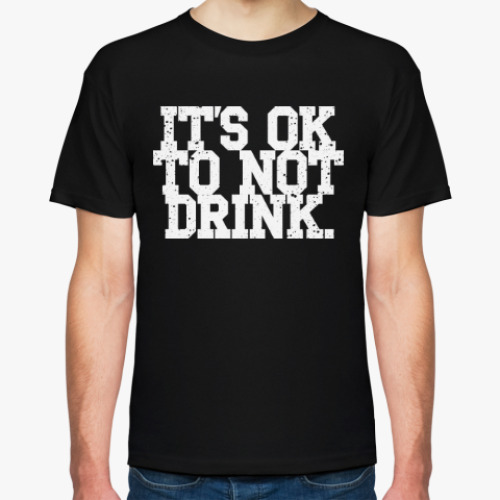 Футболка с принтом straight edge