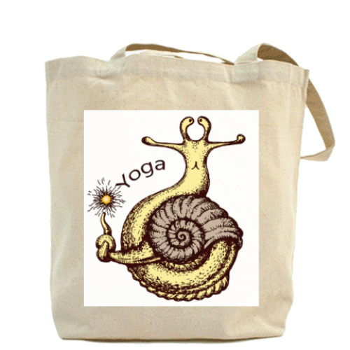 Сумка шоппер с принтом Йога