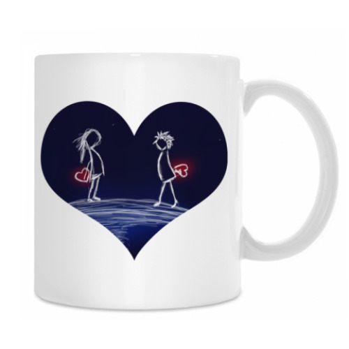 Кружка с принтом Влюбленные