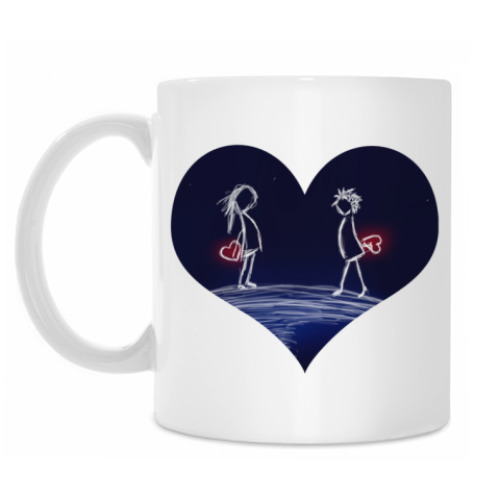Кружка с принтом Влюбленные