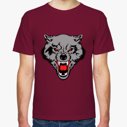 Футболка с принтом Wolf Rage