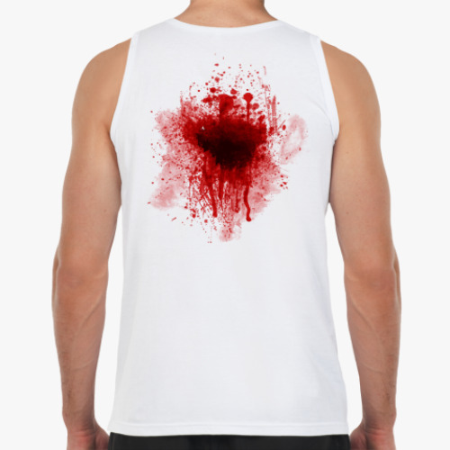 Майка с принтом Брызги крови