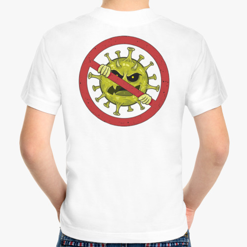 Детская футболка с принтом STOP VIRUS