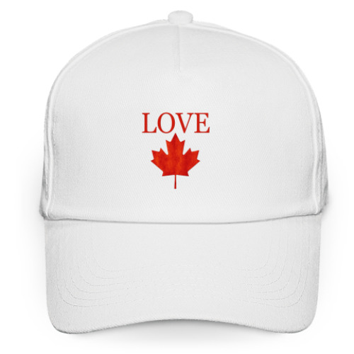 Кепка бейсболка с принтом Love Canada