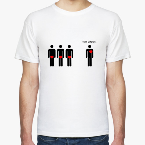 Футболка с принтом Think Different