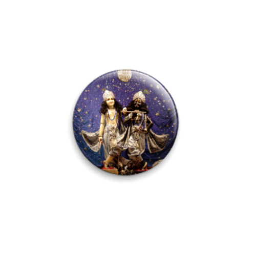 Значок 25мм с принтом Кришна Баларам