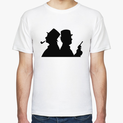 Футболка с принтом "Шерлок Холмс"