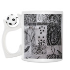 Кружка с футбольным мячиком
