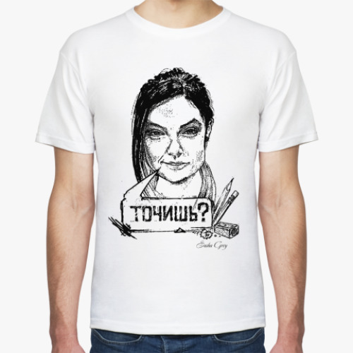 Футболка с принтом ' Саша Грей'