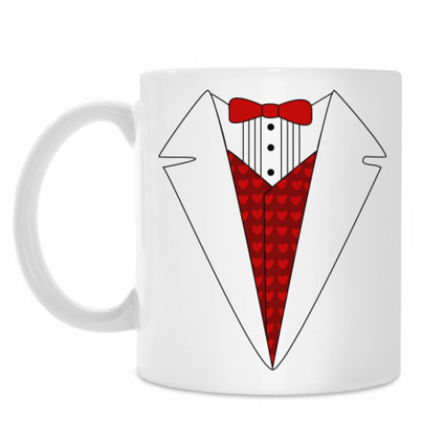 Кружка с принтом Фрак