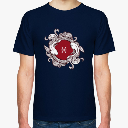 Футболка с принтом Символ Рыбы Знак Зодиака
