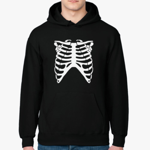 Толстовка худи с принтом Ребра