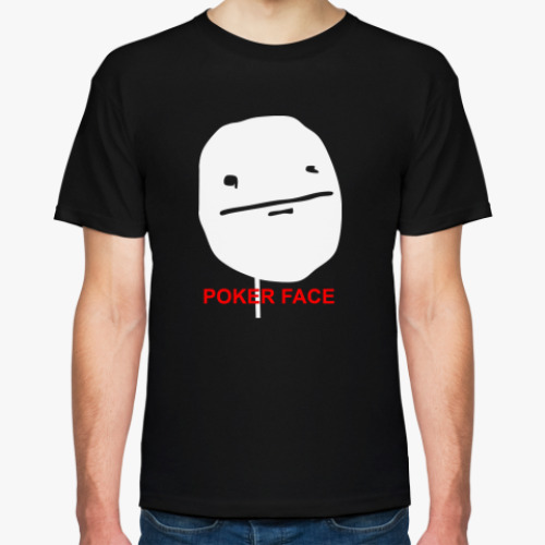 Футболка с принтом poker face