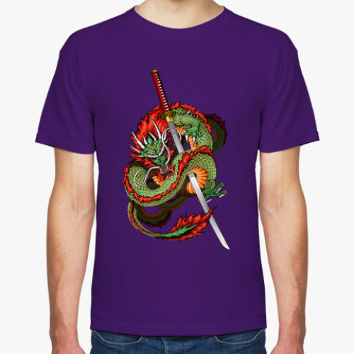 Футболка с принтом Дракон