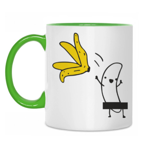 Кружка с принтом Банан стриптизер