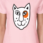 Мордочка кота с рыжим пятном