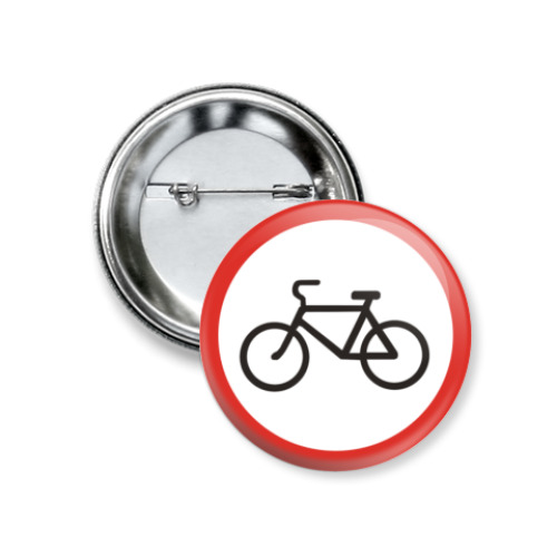Значок 37мм с принтом  Bike