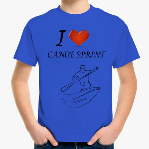 Детская футболка с принтом Каноэ