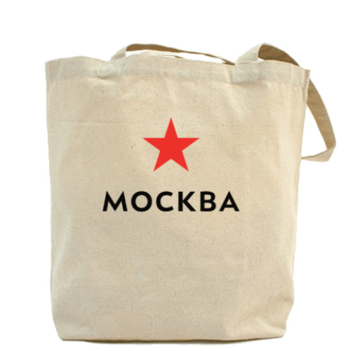 Сумка шоппер с принтом логотип Москвы