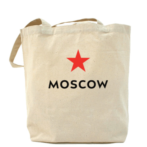 Сумка шоппер с принтом логотип Москвы