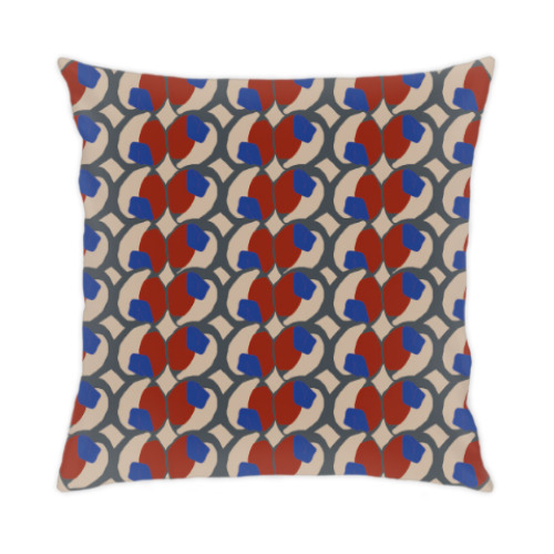 Подушка с принтом ягоды