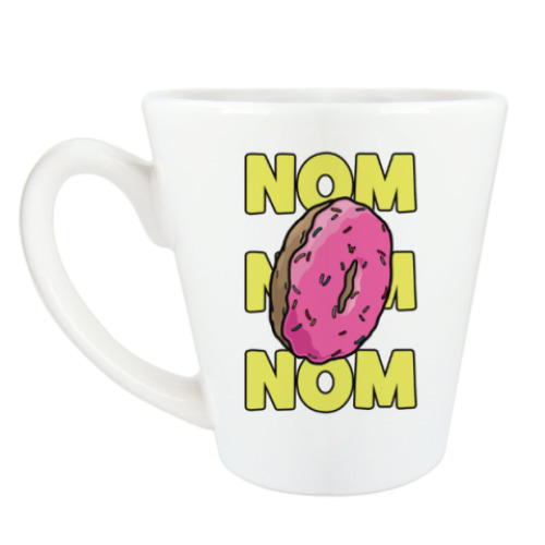 Чашка Латте с принтом пончик donut!