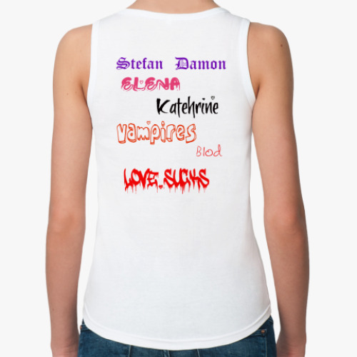 Женская майка с принтом team Damon