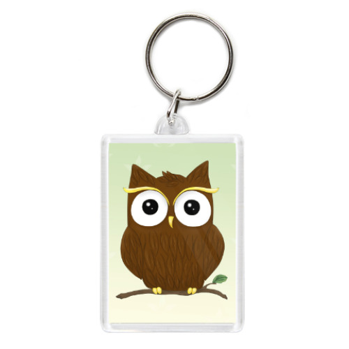 Брелок с принтом Любопытный совёнок