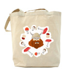 Мультяшный викинг и грибы